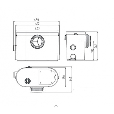 Канализационная установка Jemix STP-400 LUX