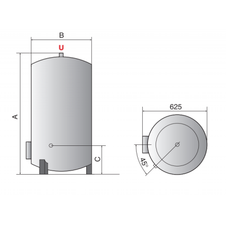 Водонагреватель электрический Ariston ARI 200 VERT 530 THERMO SF