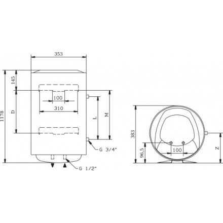 Водонагреватель Ariston PRO1 R ABS 80 V Slim