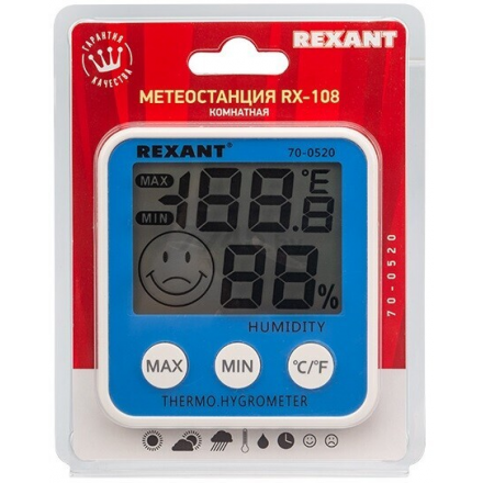 Метеостанция комнатная REXANT RX-108