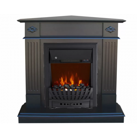 Каминокомплект Brighton Corner STD-ASP с электрокамином Royal Flame Aspen Black