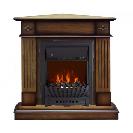 Каминокомплект Brighton Corner STD-ASP с электрокамином Royal Flame Aspen Black