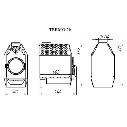 Отопительная печь Ермак Stoker Termo 70 (2024)