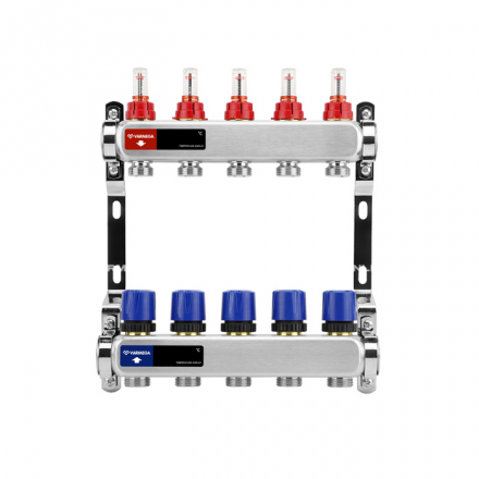 Коллектор из нержавеющей стали с расходомерами VARMEGA