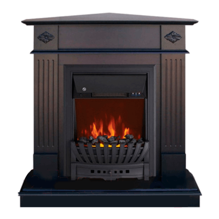 Каминокомплект Brighton STD-ASP с электрокамином Royal Flame Aspen Black