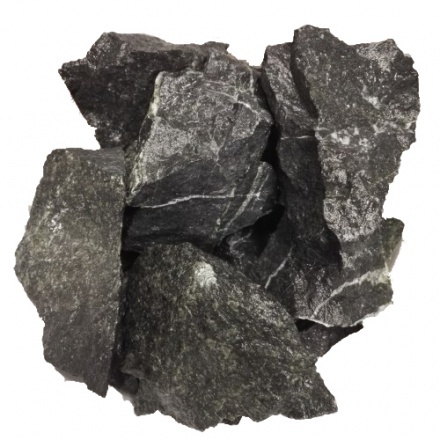 Камни для бани Хакасинтерсервис пироксенит Черный принц колотый, средний 18 кг