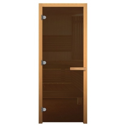 Стеклянные двери для сауны Везувий Бронза 1700x700