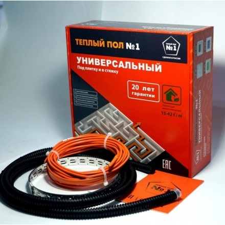Нагревательный кабель под плитку и в стяжку Теплый пол №1 СТСП-2000