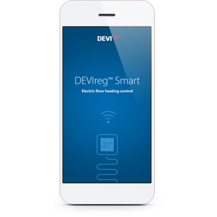Терморегулятор DEVIreg Smart с Wi-Fi (полярно-белый)