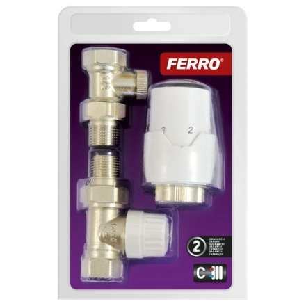 Термостатический комплект 1/2 прямой Ferro ZTM20