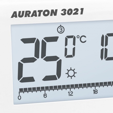 Комнатный термостат недельный проводной Auraton Libra 3021