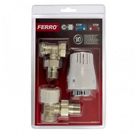 Термостатический комплект 1/2 угловой Ferro ZTM02