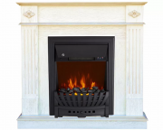 Каминокомплект Brighton Corner STD-ASP с электрокамином Royal Flame Aspen Black