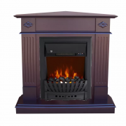 Каминокомплект Brighton Corner STD-ASP с электрокамином Royal Flame Aspen Black