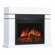 Каминокомплект Lindos MB/JUP/SYM26 с электрокамином Royal Flame Jupiter FX N Black