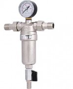 Фильтр промывной PROFACTOR 1/2' с манометром (для горячей воды)