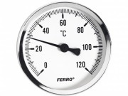 Термометр аксиальный 40 мм Ferro T40120A