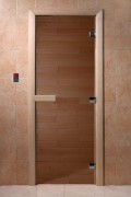 Стеклянная дверь для бани Doorwood Теплый день 1900x700 (стекло 8 мм, 3 петли)