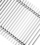 Декоративная решетка Techno Стандарт 350 мм серебро